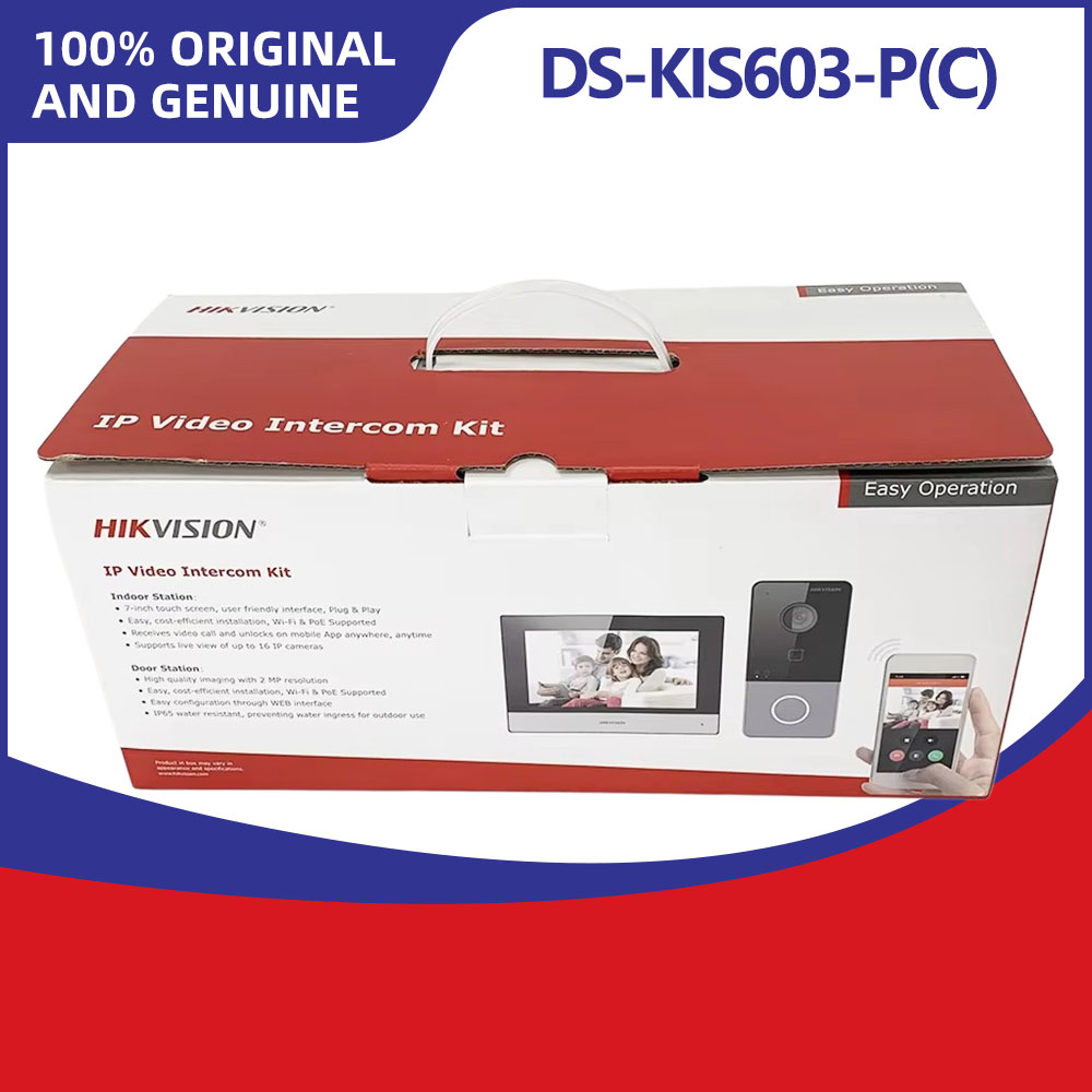 Smart Doorbell Wired - Hikvision DS-KIS603-P IP Video Intercom Kit