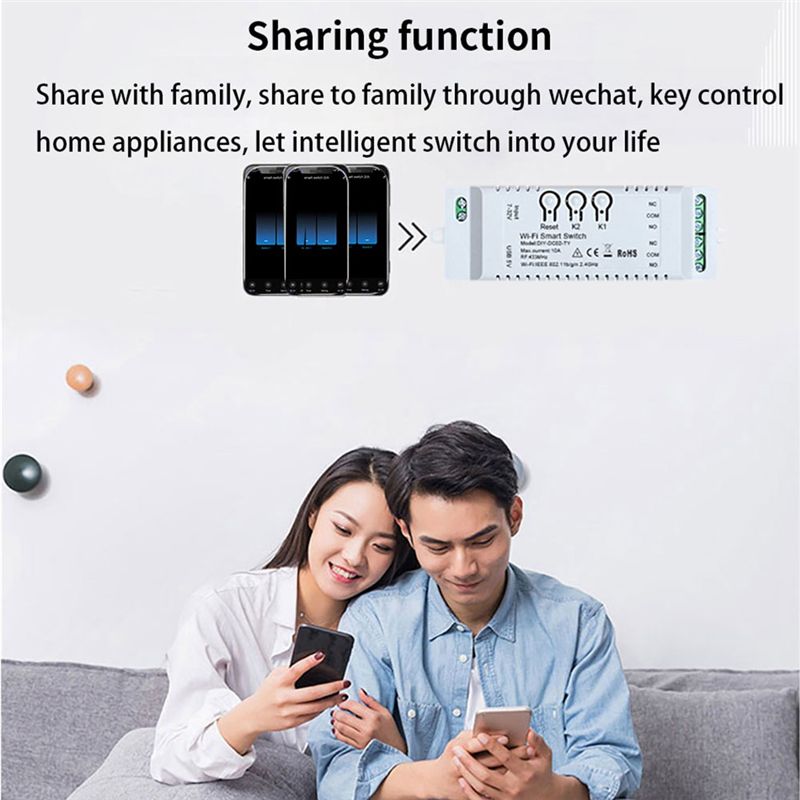 Smart Home Automation Diy - N05R 2CH Tuya WiFi Smart Switch