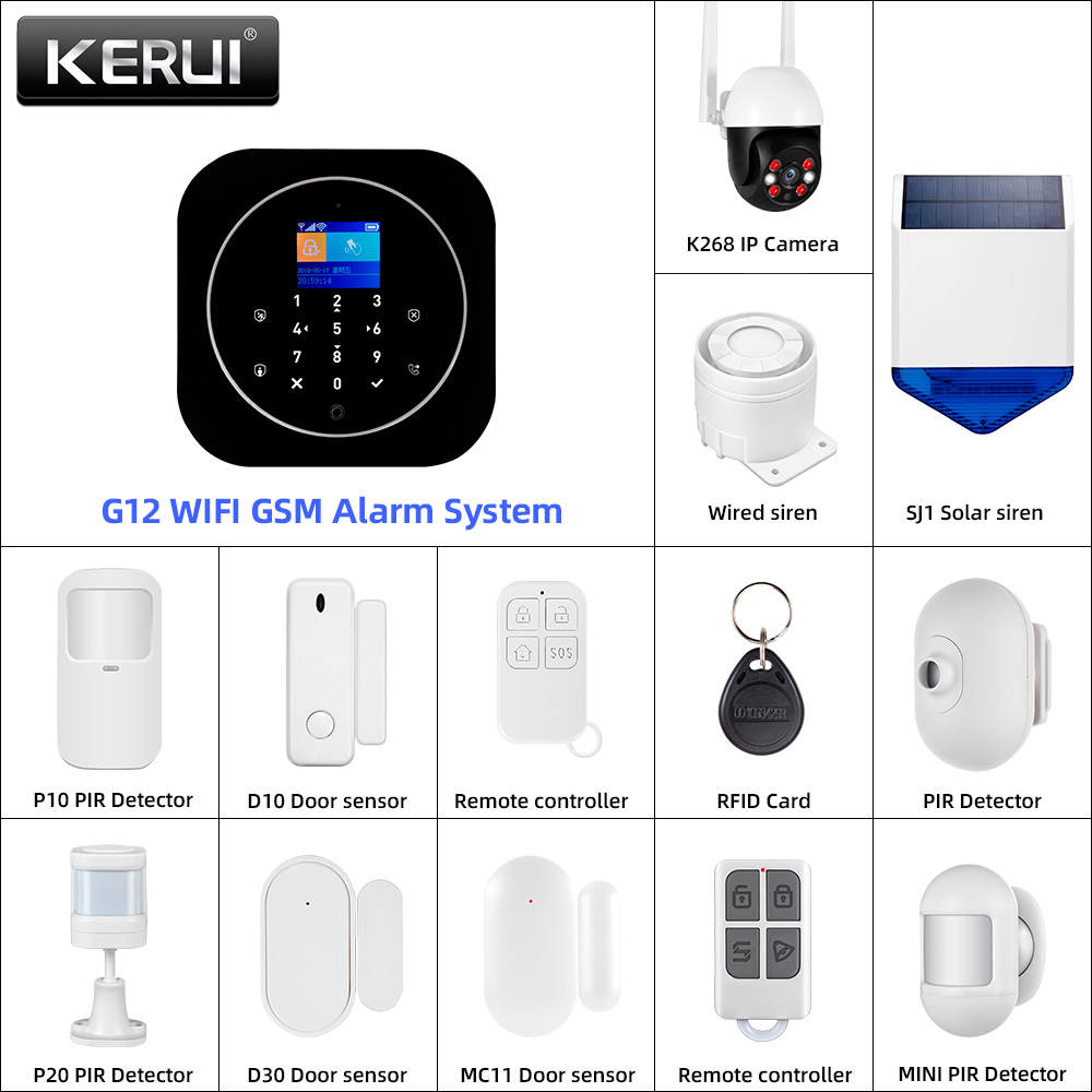 KERUI G12 2G Wifi Wireless Hom - огляд і ціна Home Automation System Diy