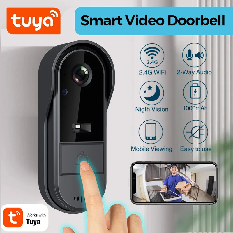Tuya WiFi doorbell  2-way HD 1 - огляд і ціна Smart Doorbell Wired