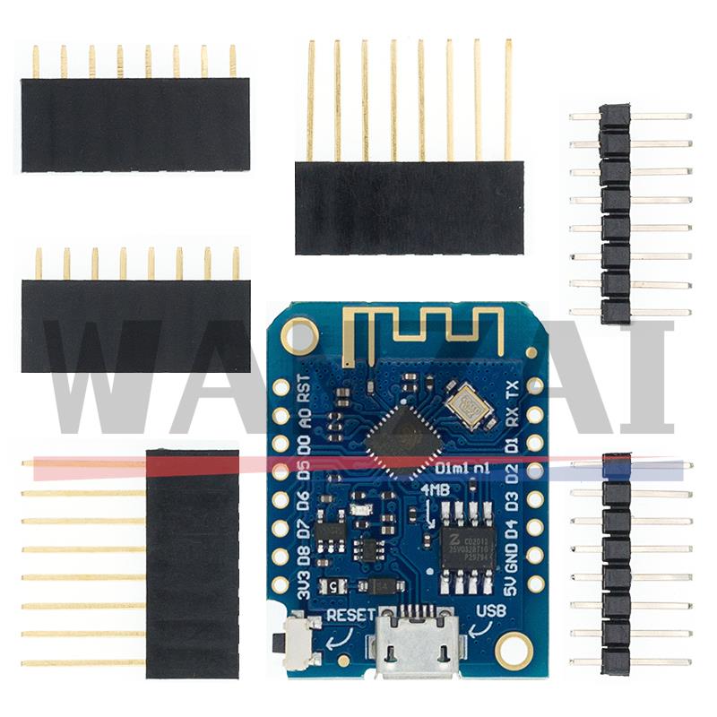 WeMos D1 Mini Pro V3.0.0 Bytes - огляд і ціна Esp8266 Nodemcu Board