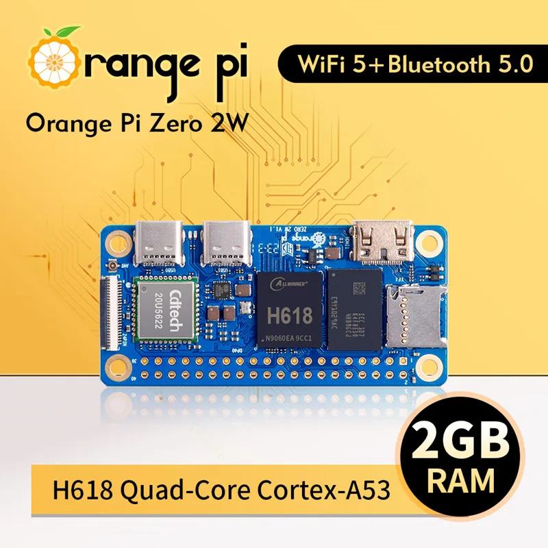 Orange Pi Zero 2 W 2GB RAM DDR - огляд і ціна Pi Zero W Board