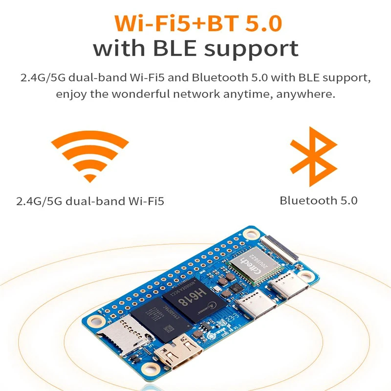 Orange Pi Zero 2 W 2GB RAM DDR - огляд і ціна Pi Zero W Board
