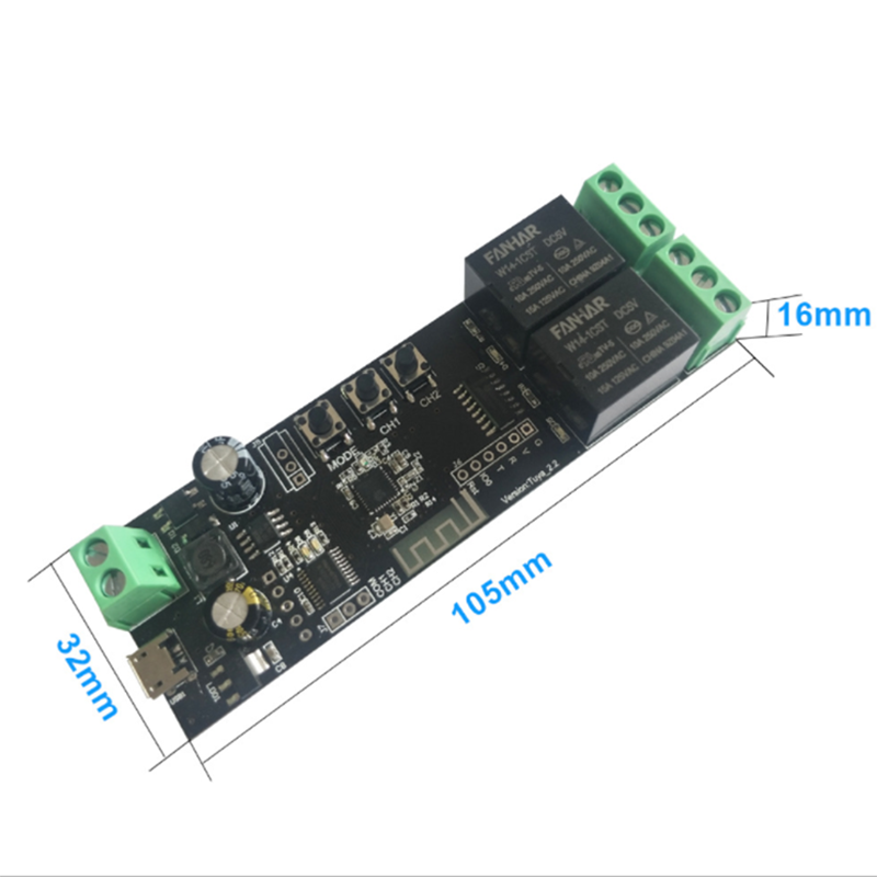 2CH Tuya Wifi Smart Control Bo - огляд і ціна Smart Home Automation Diy