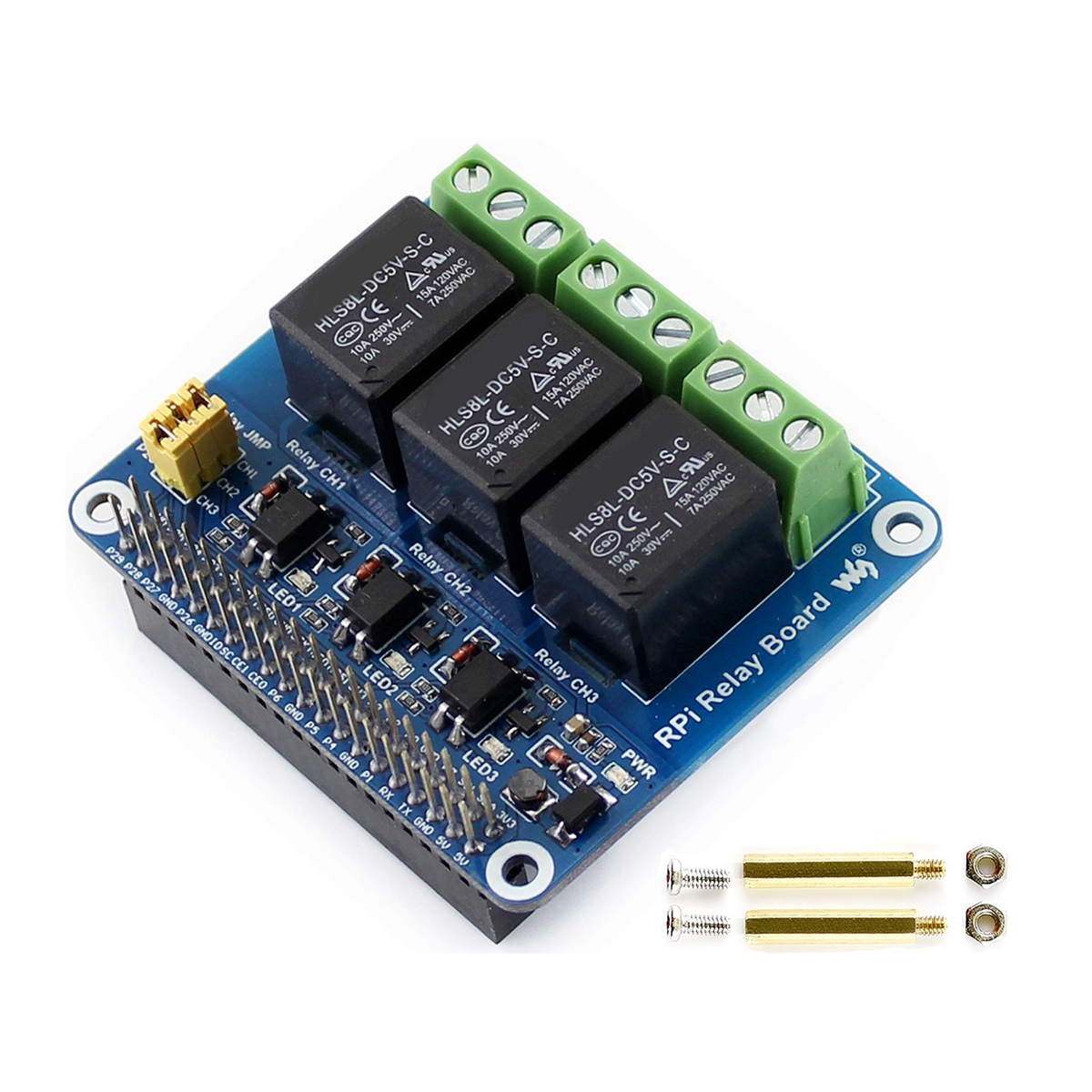 Waveshare 5V 3-Channel Relay M - огляд і ціна Pi Zero W Board