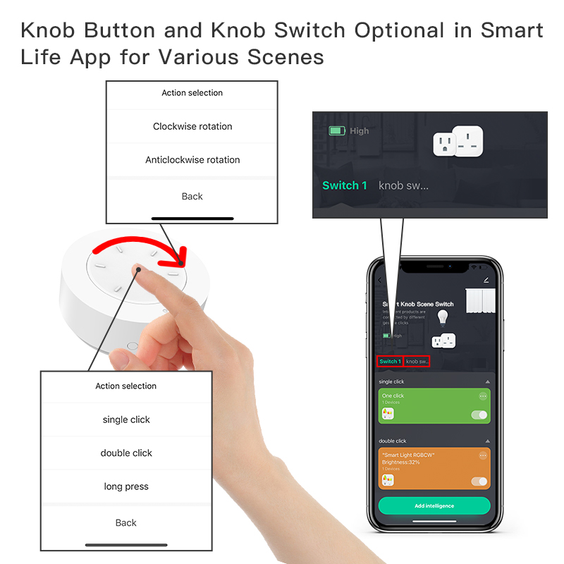 Smart ZigBee Knob Switch Work  - огляд і ціна Home Automation Ideas