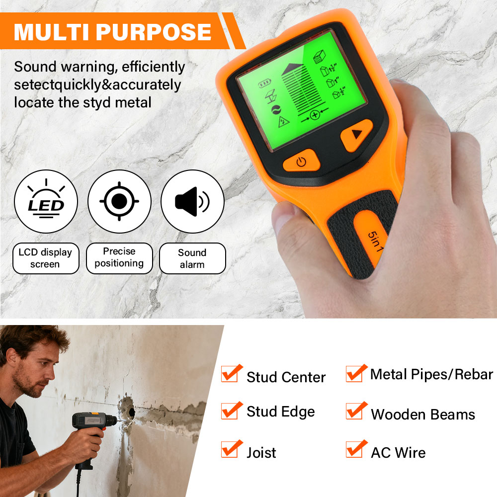 Wall Stud Detector 5 in 1 Hand - огляд і ціна Water Leak Detector Wired