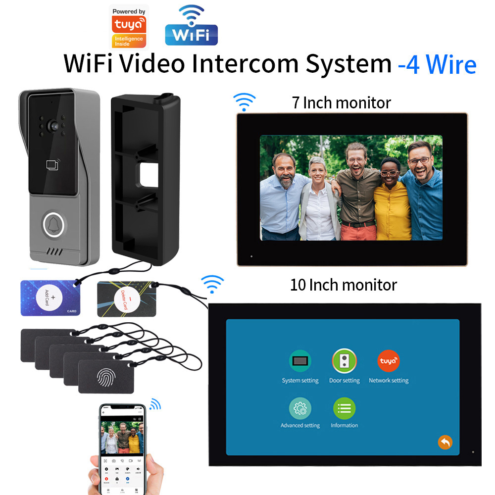 WiFi Touch Screen Intelligent  - огляд і ціна Smart Doorbell Wired