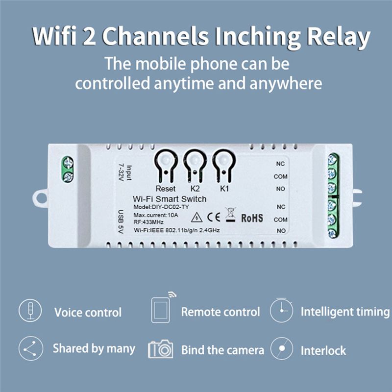 N05R 2CH Tuya WiFi Smart Switc - огляд і ціна Smart Home Automation Diy