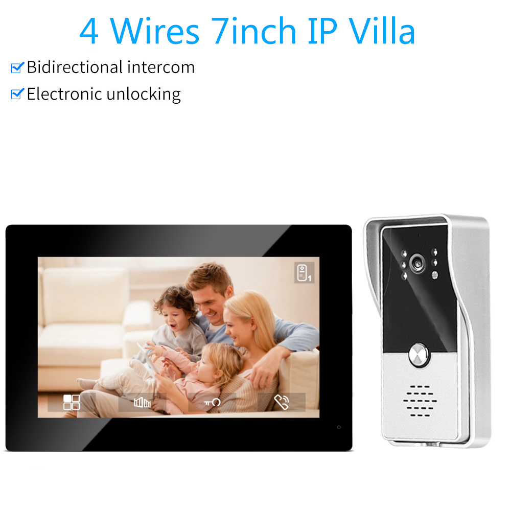 7inch Color Wired Video Interc - огляд і ціна Smart Doorbell Wired