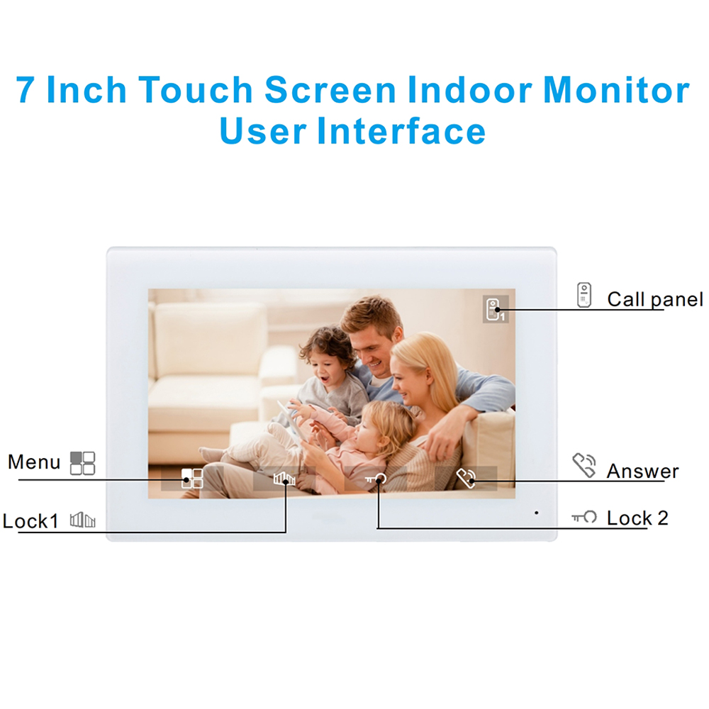 7inch Color Wired Video Interc - огляд і ціна Smart Doorbell Wired