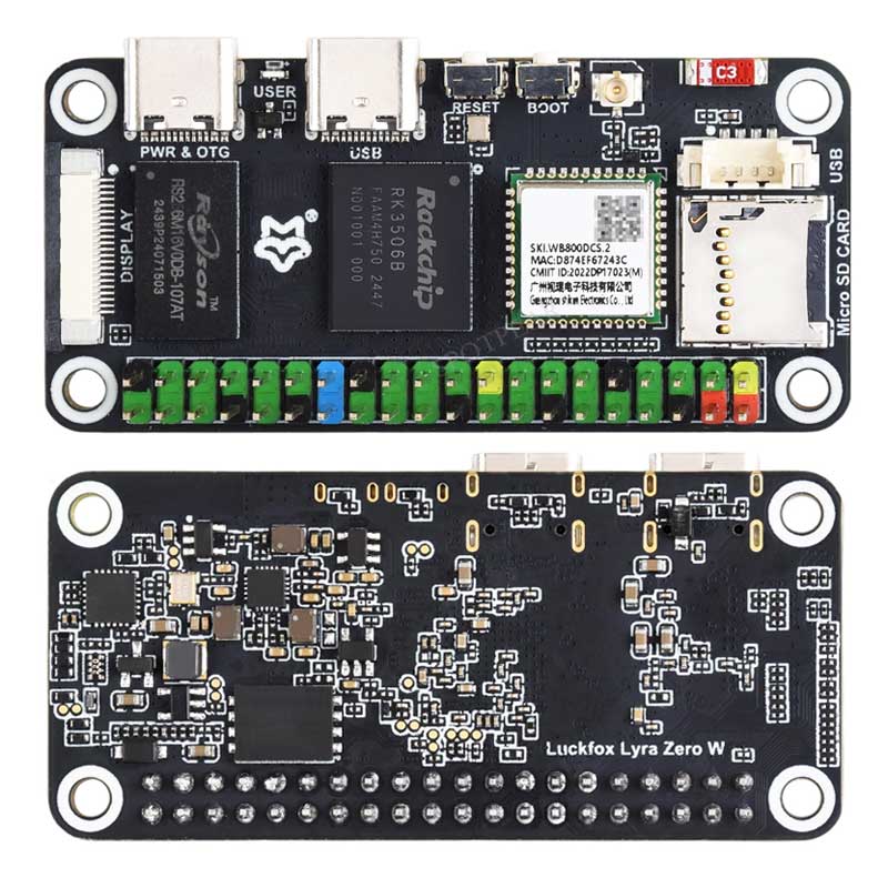 Luckfox Lyra Zero W RK3506B Ro - огляд і ціна Pi Zero W Board
