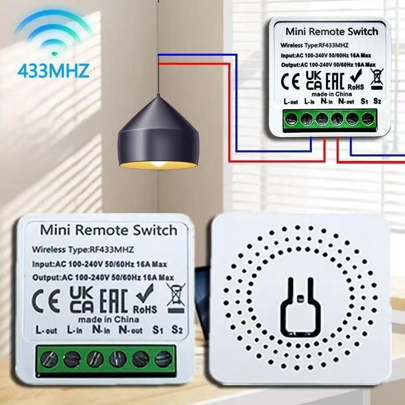 RF 433 MHz Smart Switch Mini D - огляд і ціна Smart Home Automation Diy
