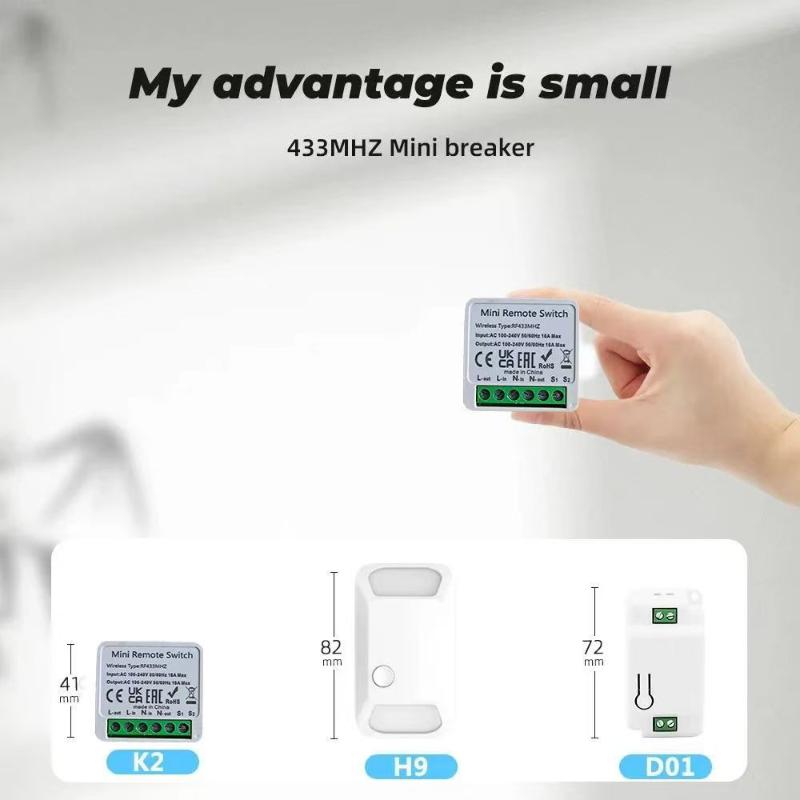 RF 433 MHz Smart Switch Mini D - огляд і ціна Smart Home Automation Diy