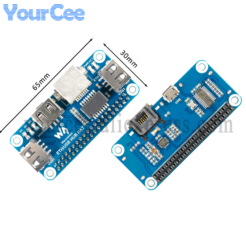 USB HUB HAT to Ethernet RJ45 N - огляд і ціна Pi Zero W Board