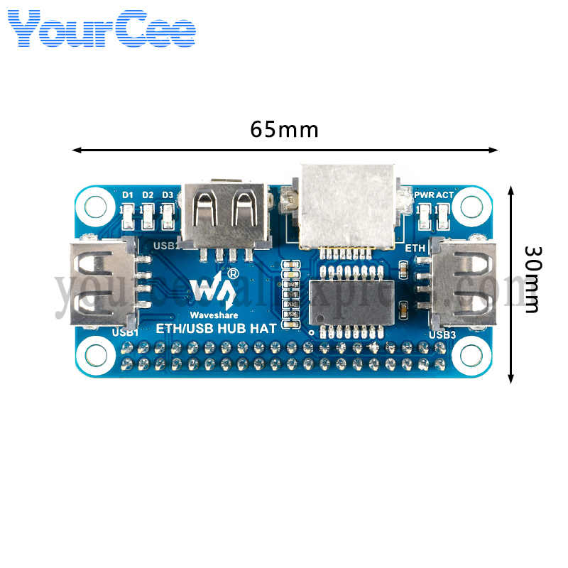 USB HUB HAT to Ethernet RJ45 N - огляд і ціна Pi Zero W Board